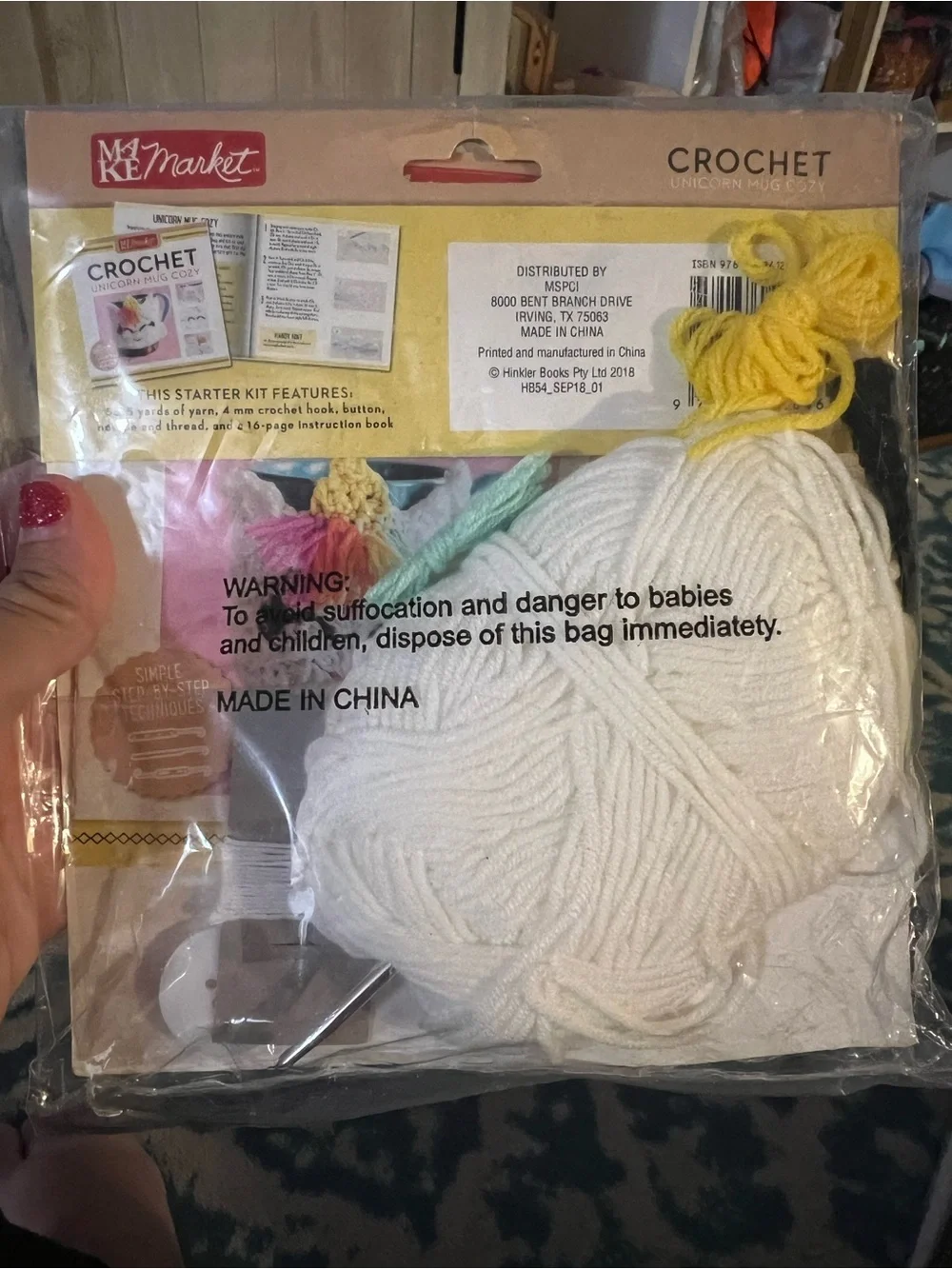 Crochet Kit - Unicorn Mug Cozy